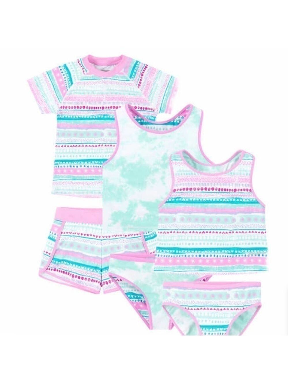 NWT Eddie Bauer 4 piece reversible swim suit/ tankini